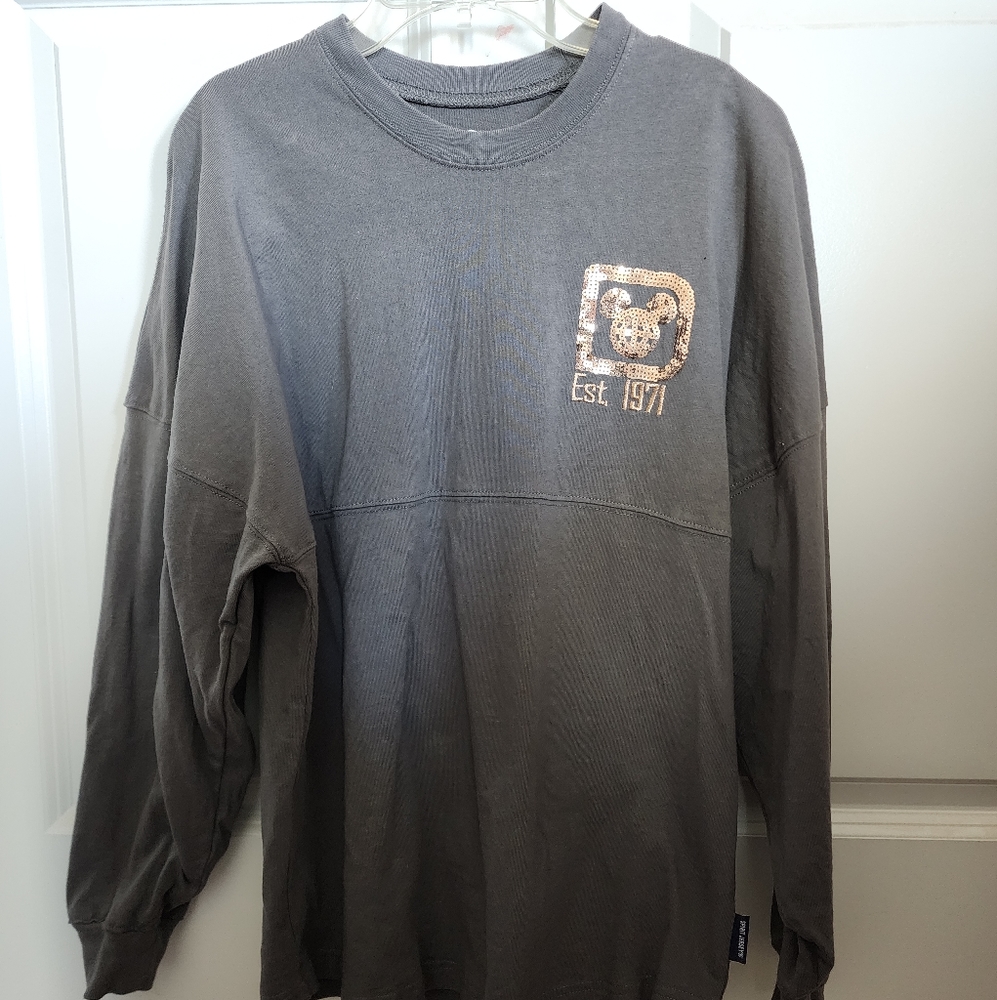 Walt Disney World Briar Rose Gray and Rose Gold Spirit Jersey XS